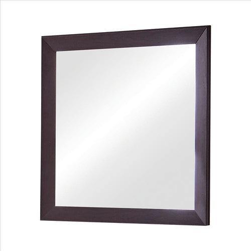 Mira Mirror | Wood Frame | Mounting Hardware | Espresso Brown