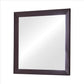 Mirror with Wooden Frame and Mounting Hardware, Espresso Brown By Casagear Home