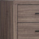 5 Drawer Chest with Metal Bar Pulls Brown By Casagear Home BM242649
