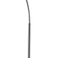 Floor Lamp with Pendant Drum Shade and Arched Arm Black By Casagear Home BM242738