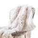 Veria Throw Blanket with Hand Knitted Acrylic Fabric The Urban Port Cream By Casagear Home BM242781