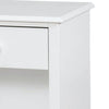Nightstand with 1 Drawer and 1 Open Shelf White By Casagear Home BM245830