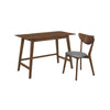 Liora Writing Desk Set | 2 Piece | Padded Seat | Brown