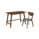 Liora Writing Desk Set | 2 Piece | Padded Seat | Brown