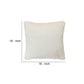 Faux Fur Pillow with Removable Cover and Zipper Closure Set of 2 White By Casagear Home BM246973