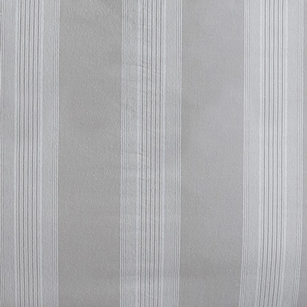 3 Piece King Comforter Set with Vertical Stripes Pattern White and Brown By Casagear Home BM246993