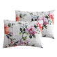7 Piece Queen Comforter Set with Watercolor Floral Print Multicolor By Casagear Home BM247010