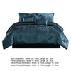 7 Piece King Comforter Set with Shimmering Appeal Blue By Casagear Home BM247029