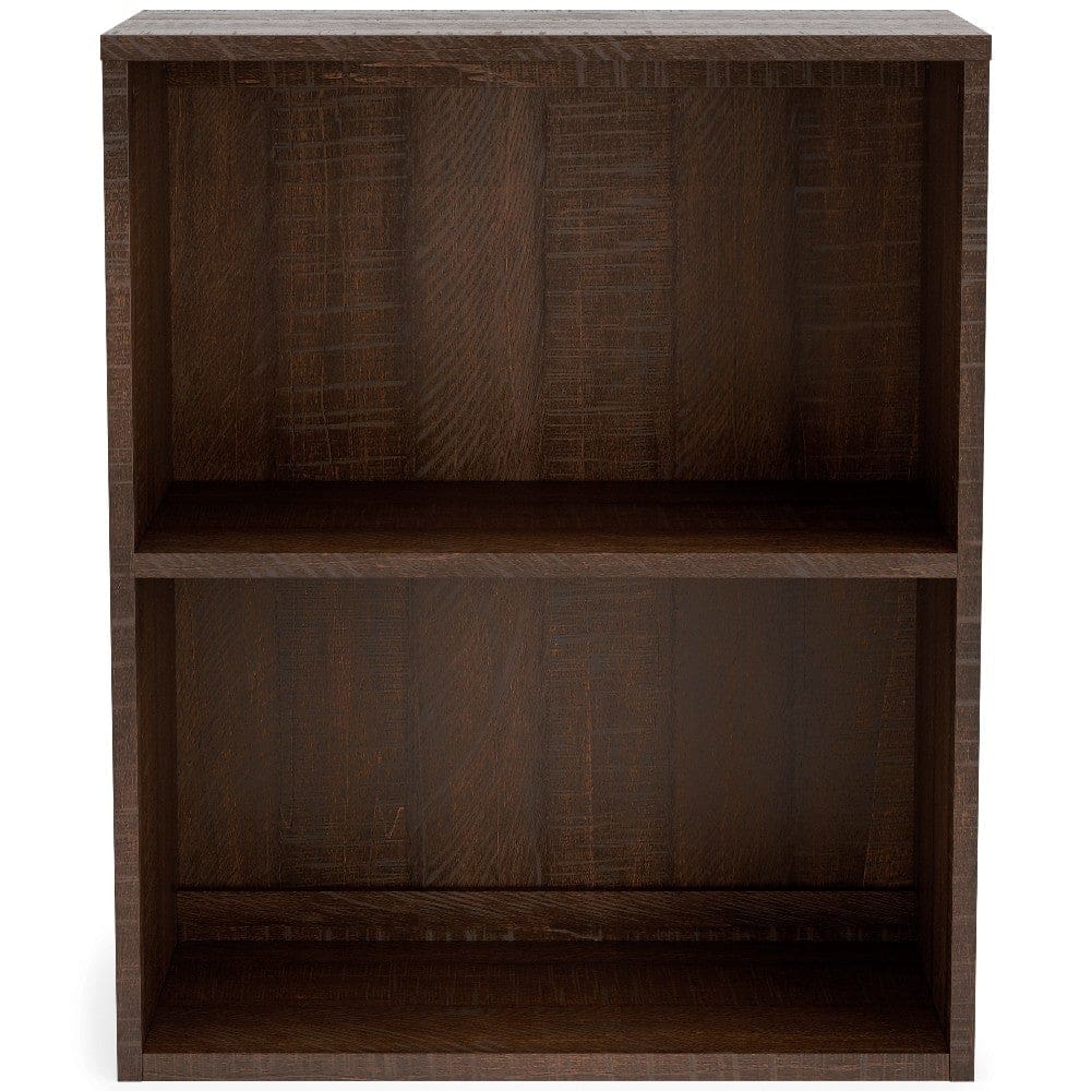 Small Bookcase with 1 Adjustable Shelf Dark Brown By Casagear Home BM248083