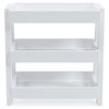 Accent Table with 3 Tier Tray Design Shelves White By Casagear Home BM248103