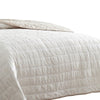 Veria 3 Piece King Quilt Set with Channel Stitching The Urban Port Cream and Beige By Casagear Home BM249997