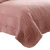 Veria 4 Piece King Quilt Set with Polka Dots The Urban Port Pink By Casagear Home BM250015
