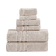 Veria 6 Piece Towel Set | Plush Cotton | Beige