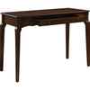 Wooden Storage Drawer Glide Writing Desk Brown By Casagear Home BM250319