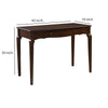 Wooden Storage Drawer Glide Writing Desk Brown By Casagear Home BM250319