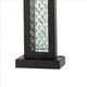 Table Lamp with Embedded Glass Panel Black By Casagear Home BM253021