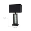 Table Lamp with Embedded Glass Panel Black By Casagear Home BM253021