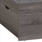Twin Size Chest Bed with 3 Drawers Distressed Gray By Casagear Home BM261491