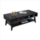 Coffee Table with 1 Drawer and Open Shelf Black By Casagear Home BM261879