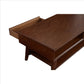 Coffee Table with 1 Drawer and Open Shelf Walnut Brown By Casagear Home BM261891