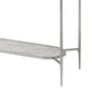 Sofa Table with Textured Obround Shelf Silver By Casagear Home BM262204
