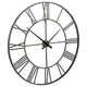 Dorian Wall Clock | Open Frame | Roman Numerals | Silver | 24"