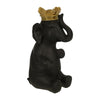 Nala Accent Decor | Sitting Elephant | Crown Top | Black
