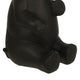 Sitting Elephant Accent Decor with Crown Top Black By Casagear Home BM263840