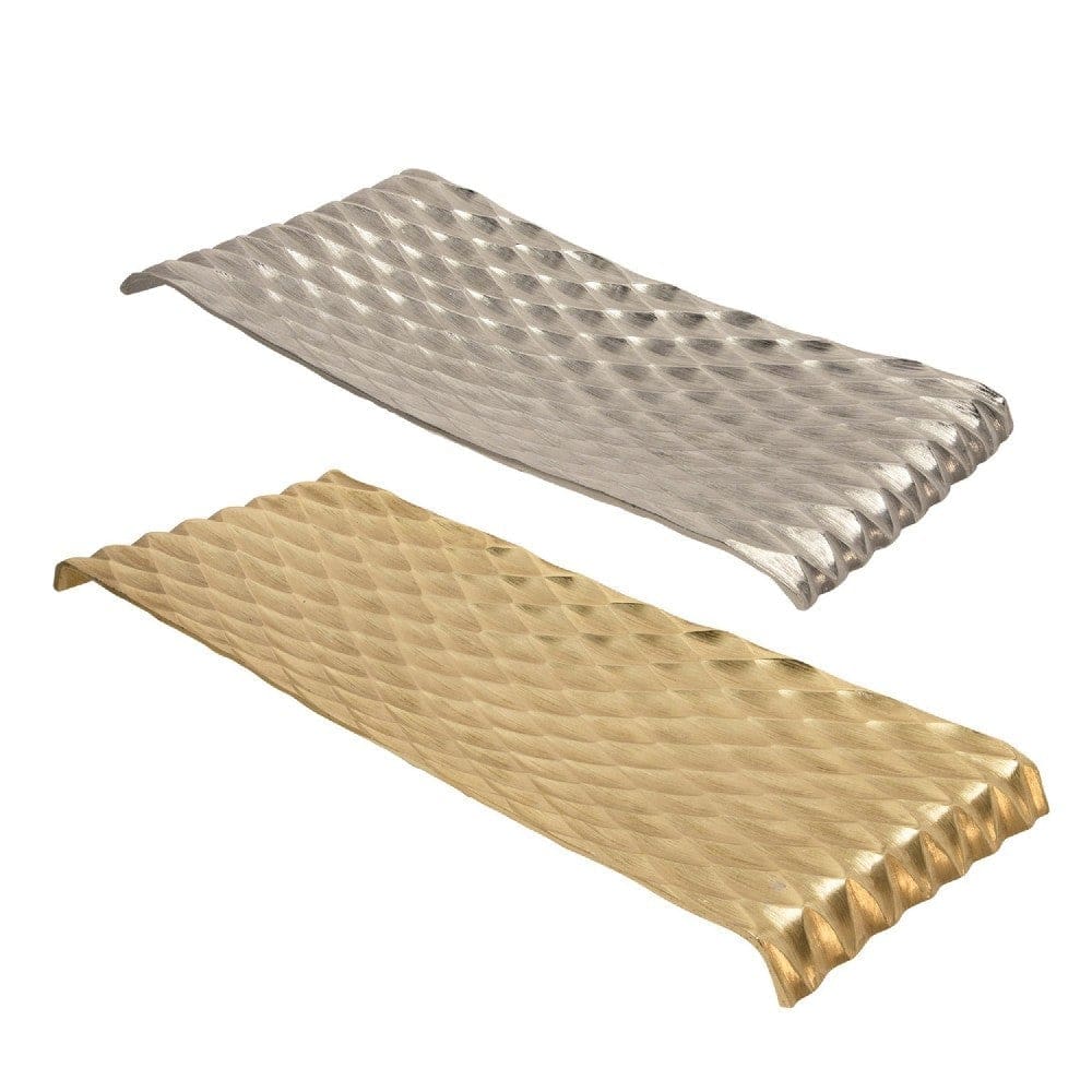 Nova Tray Set | Hammered Diamond Pattern | Multicolor
