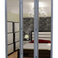 50 X 69 3-Panel Mirror Encased Room Divider,Gray and Silver By Casagear Home BM26591