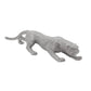 Ceramic Table Decor with Textured Leopard, Silver By Casagear Home