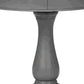 Wooden Accent Table with Round Tabletop Gray and Brown By Casagear Home BM266420