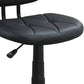 Office Chair with Adjustable Height and Diamond Stitch Black By Casagear Home BM266473