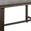 Counter Height Table with 3 Open Compartments Large Dark Brown By Casagear Home BM266505