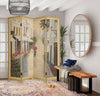 Wooden Screen with Artwork of Hand Painted Paris Promenade, Multicolor - BM26652 By Casagear Home