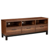 Nova TV Console | 3 Drawers | 3 Compartments | Rustic Brown