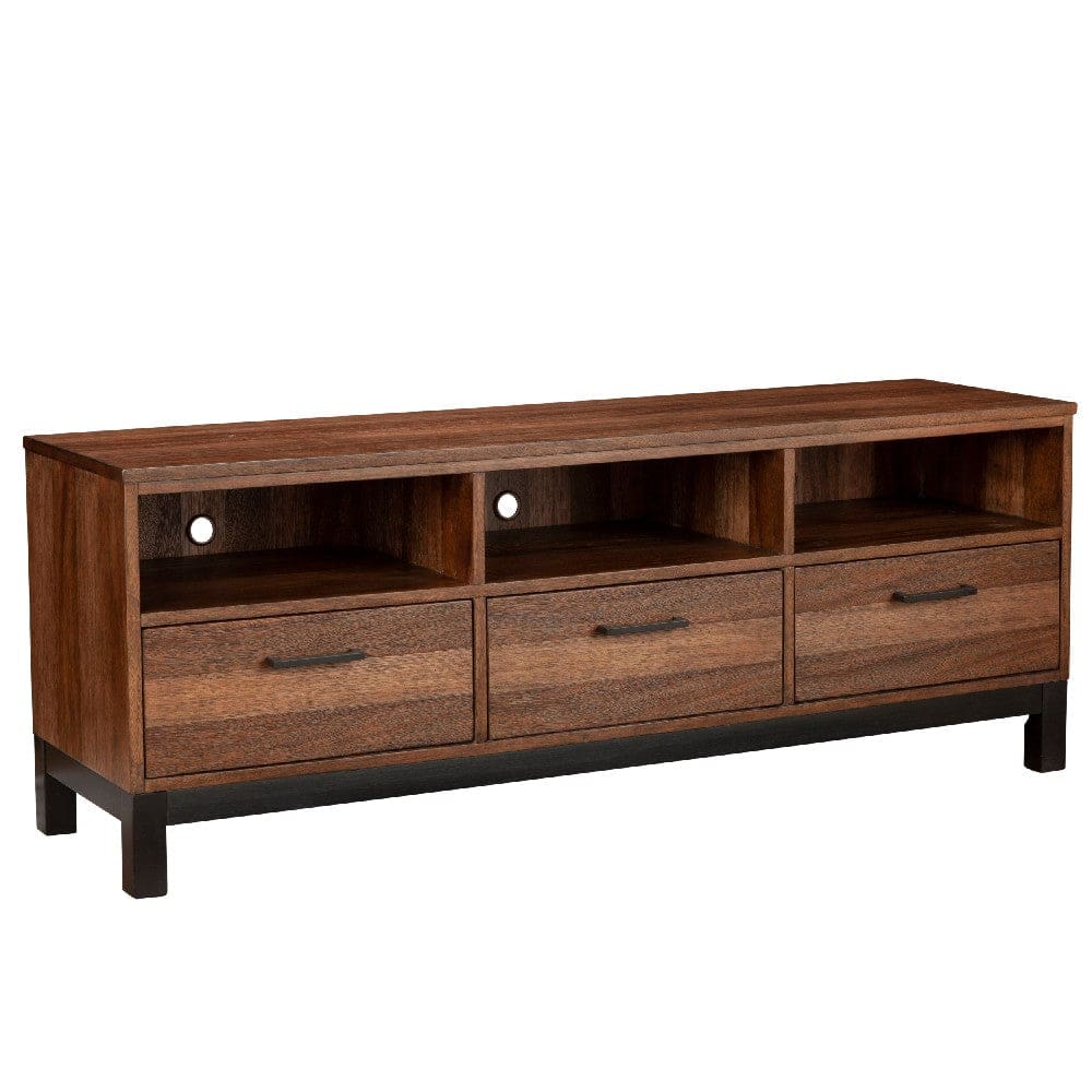 Nova TV Console | 3 Drawers | 3 Compartments | Rustic Brown