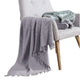 Veria Throw Blanket | 50 x 60 | Reversible Cotton | Gray
