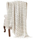 Veria Throw Blanket | 60 x 70 | Pompom Stripe Design | Cream
