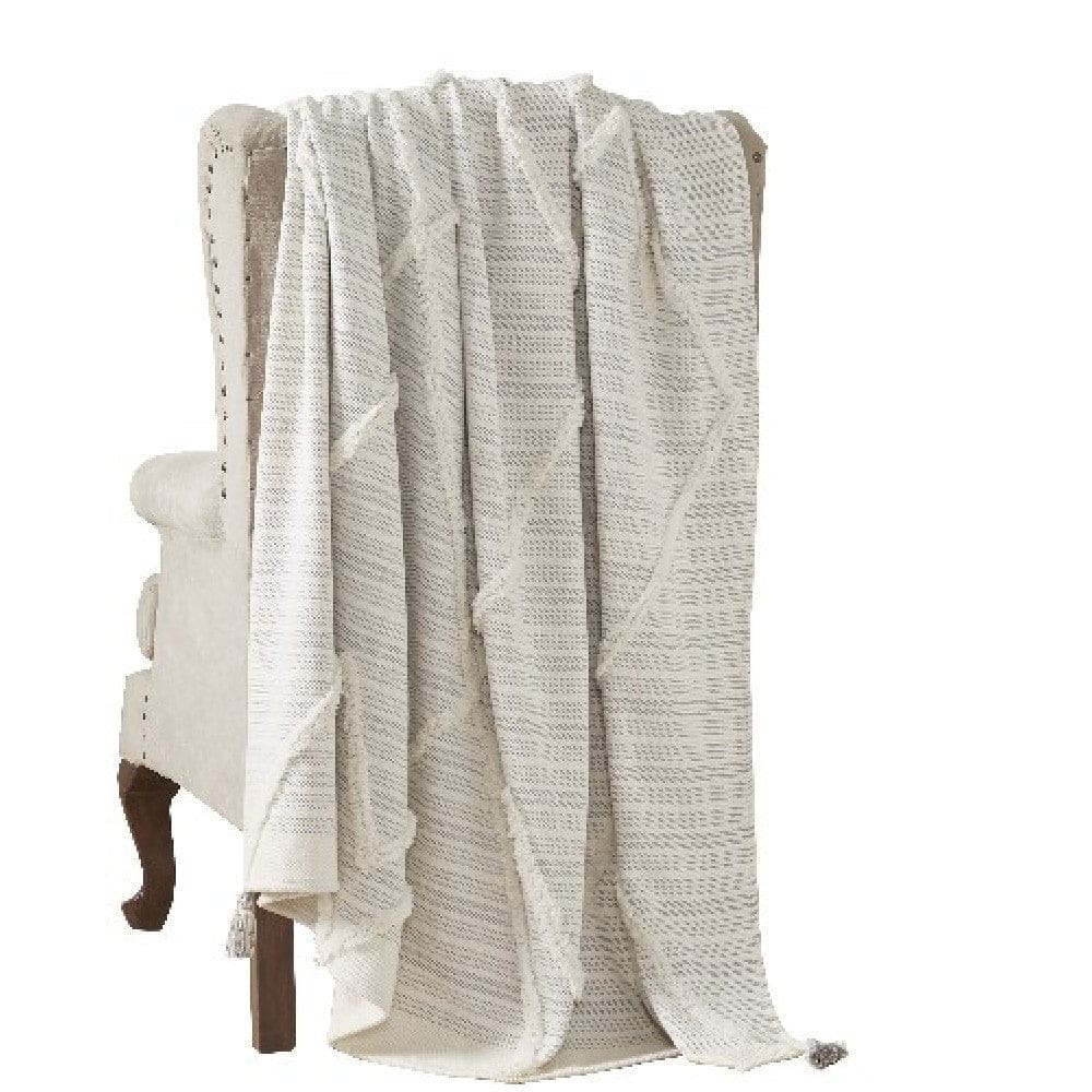 Veria Throw Blanket | 60 x 70 | Diamond Pattern | Gray