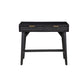 Writing Desk with 2 Drawers and Wooden Frame Black By Casagear Home BM269319