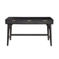 Writing Desk with 3 Drawers and Wooden Frame Black By Casagear Home BM269320