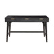 Writing Desk with 3 Drawers and Wooden Frame Black By Casagear Home BM269320