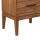 Nightstand with 2 Drawers and Wooden Frame Brown By Casagear Home BM269321