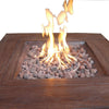 Gas Fire Pit with Lava Rocks and Control Panel Brown By Casagear Home BM269460