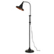 Preston Floor Lamp | 47" | Adjustable | Tapered Shade | Black