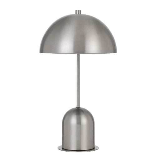 Nova Table Lamp | 20" | Dome Shade | Metal | Silver