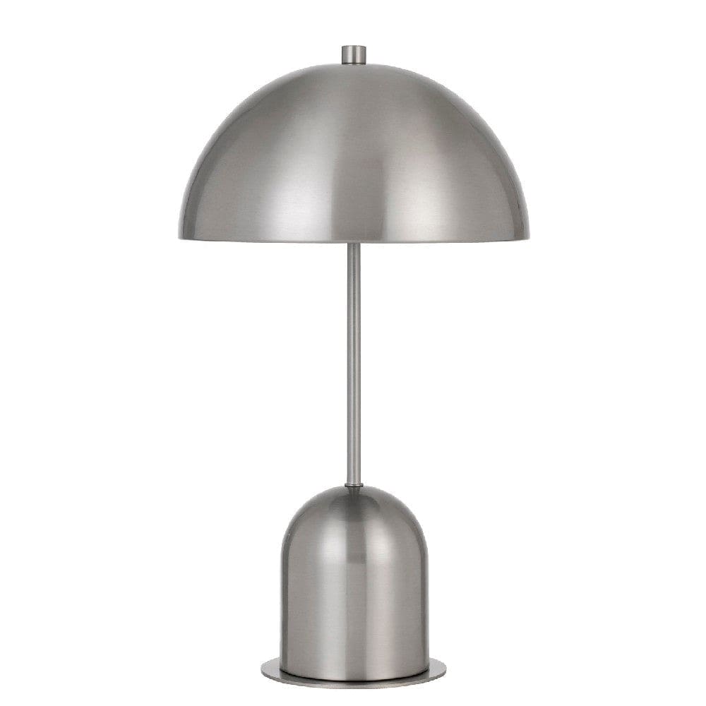 Nova Table Lamp | 20" | Dome Shade | Metal | Silver
