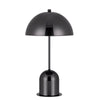 20 Inch Metal Accent Table Lamp Dome Shade, Black By Casagear Home