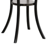 36 Inch Round Wood Bar Table with Flared Legs Gray By Casagear Home BM272080